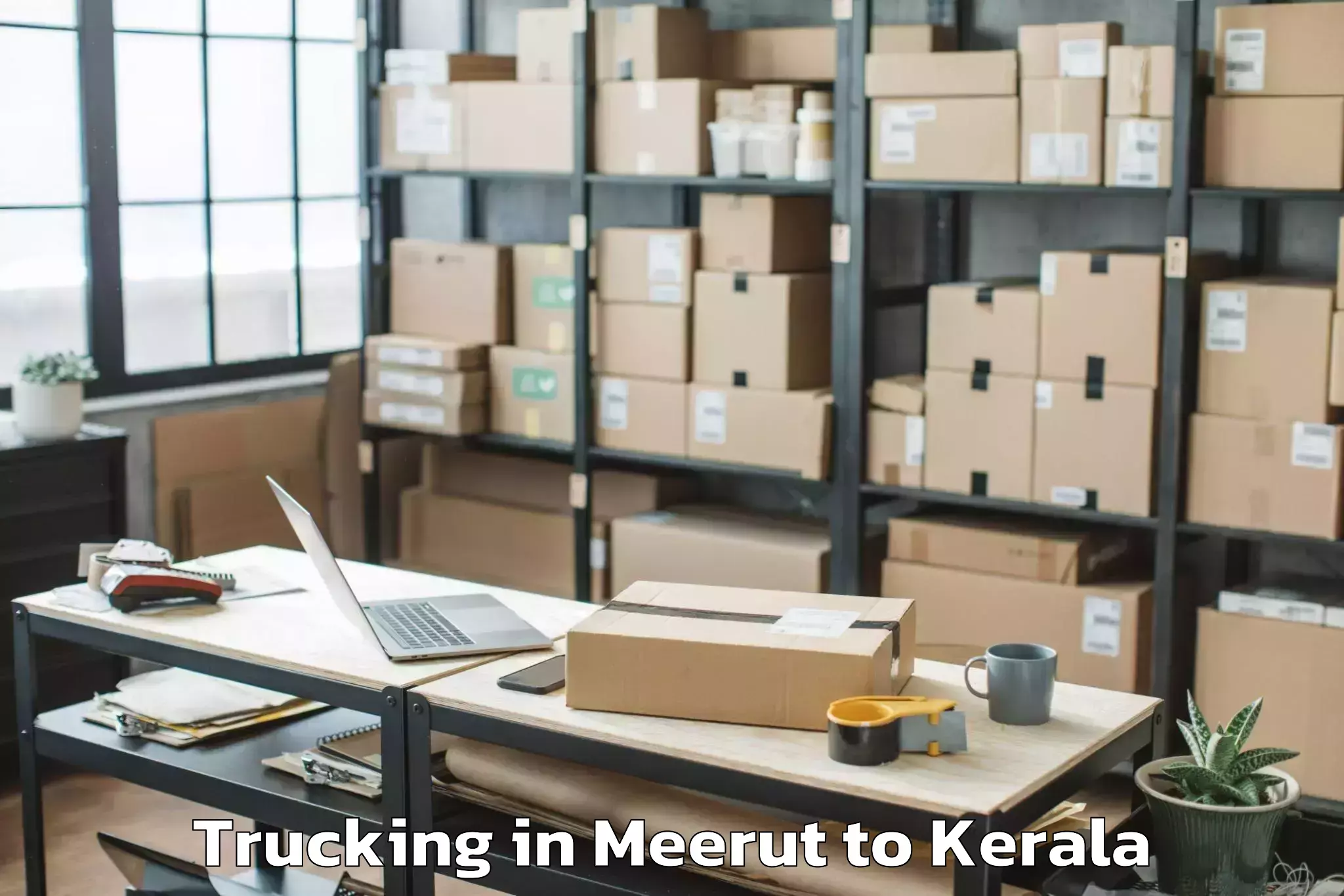 Hassle-Free Meerut to Mall Of Travancore Trucking